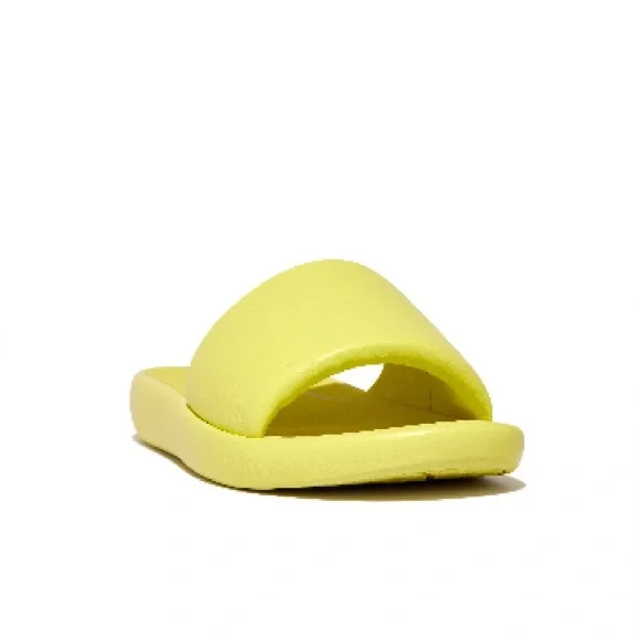 FitFlop iQushion Lime D-Luxe Womens Slide size 7 - Picture 1 of 3